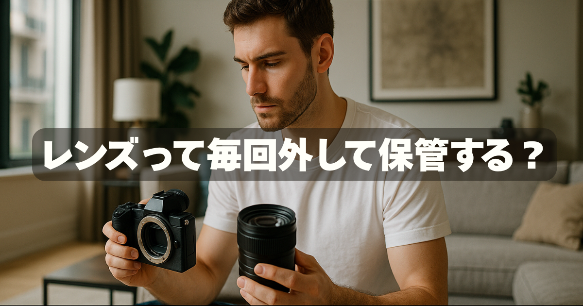 カメラの保管でレンズを外すべき？初心者が知っておきたい正しい判断基準