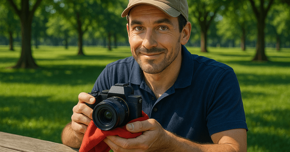 カメラを持つ男性