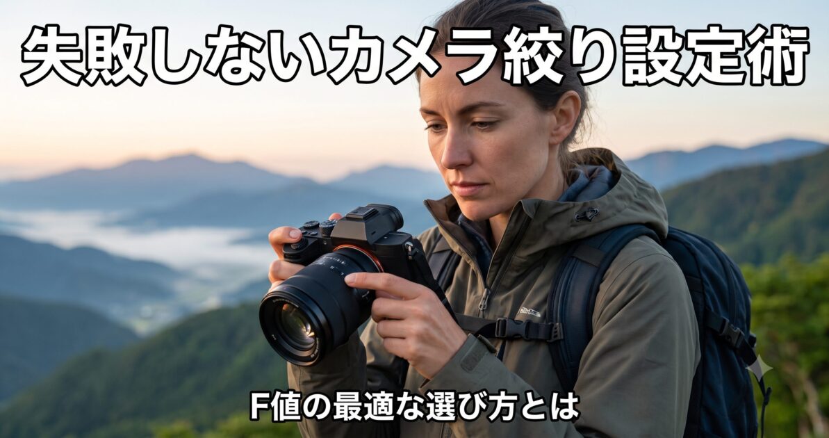 カメラの絞りの決め方:シーン別の最適な設定ガイド