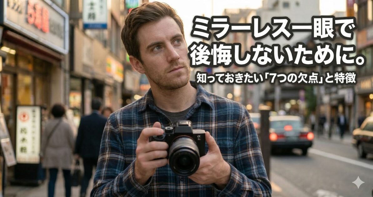 ミラーレス一眼の欠点は7つ！買って後悔する人の特徴とは？