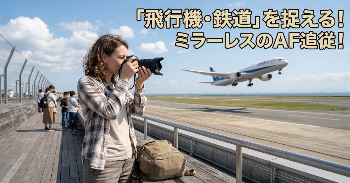 【飛行機・鉄道】動体撮影の常識を変えたミラーレスのAF追従性能