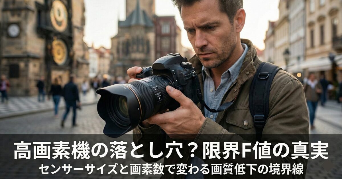 高画素機ほど注意が必要？センサーサイズと画素数で変わる限界F値