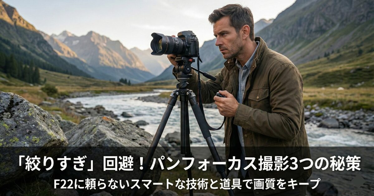 「絞りすぎ」を回避してパンフォーカスを撮るための具体的な対策