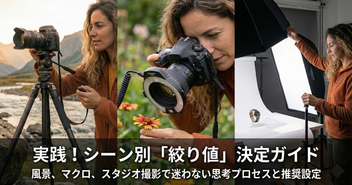絞り値を決めるための実践的な撮影シーン別ガイド