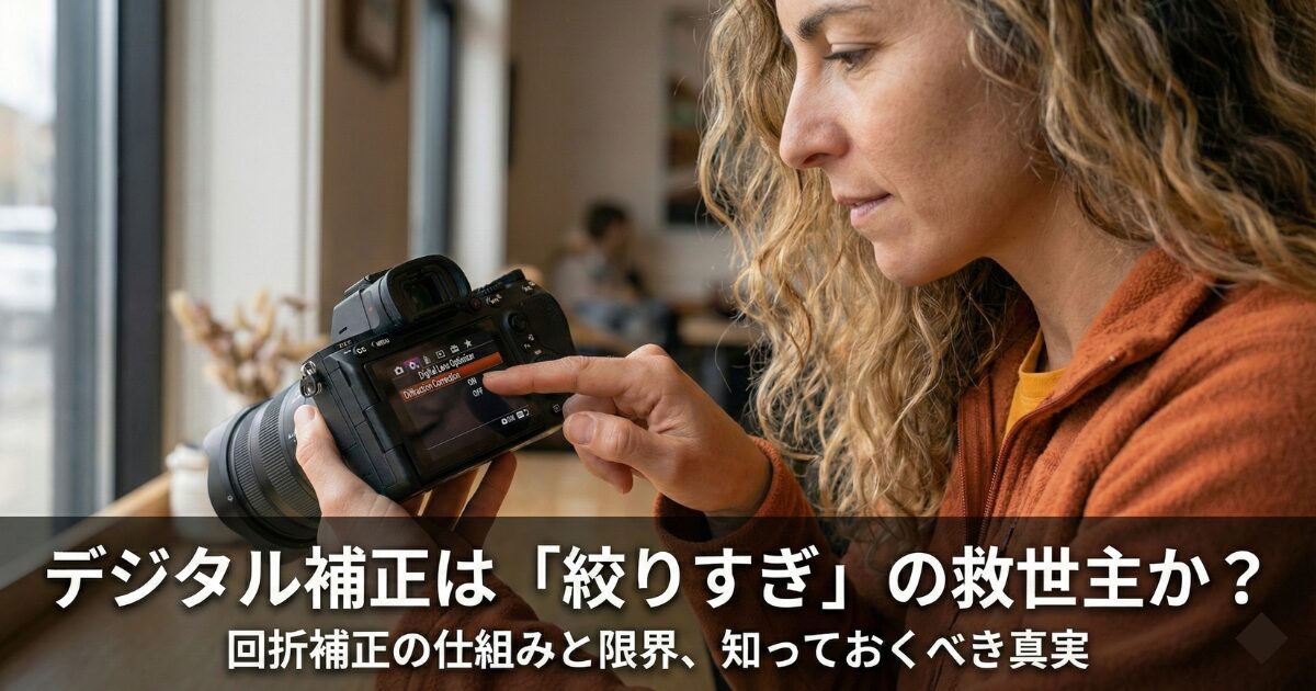 カメラ内のデジタル補正機能はどこまで「絞りすぎ」を救えるか