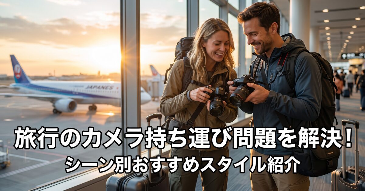 旅行先での一眼レフ・ミラーレス持ち運び術:シーン別のおすすめスタイル