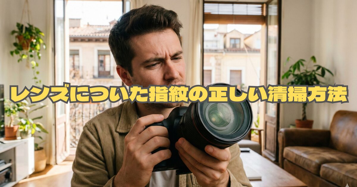 カメラレンズについた指紋の取り方｜コーティングを溶かす3つのNG