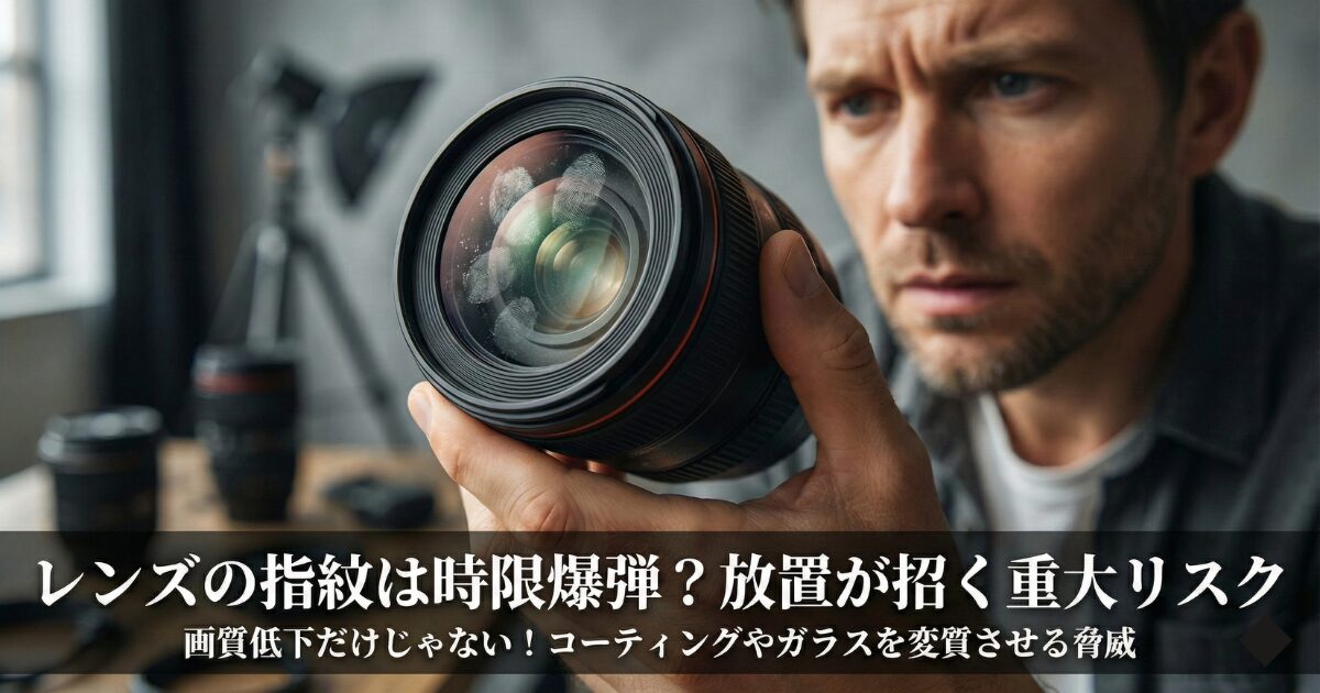 カメラレンズの指紋の取り方を知る前に!放置や誤った掃除が招く3つの重大リスク