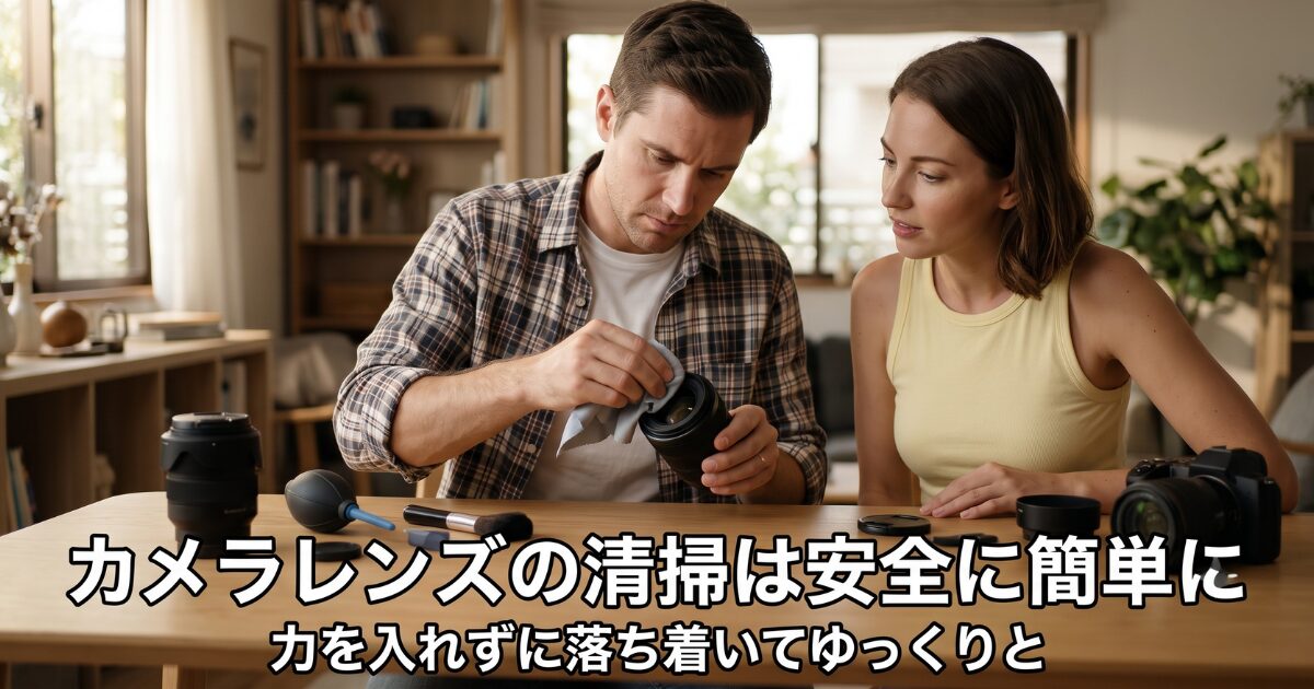 誰でもできる安全なクリーニング手順:レンズを傷つけない3つの清掃ステップ