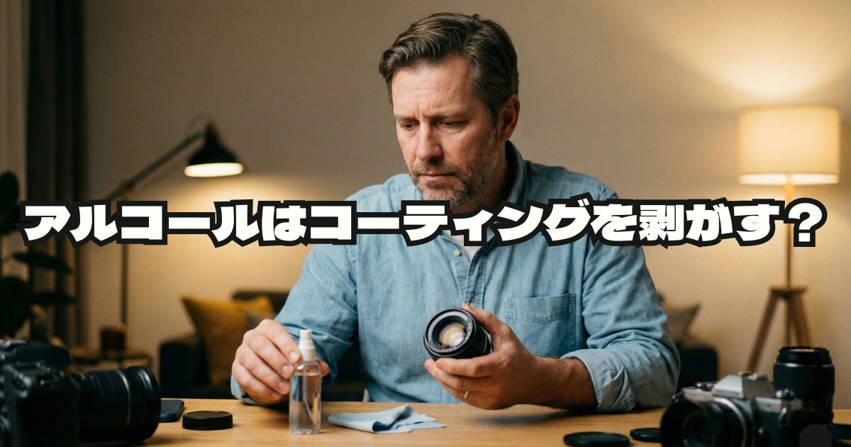 カメラレンズをアルコールで拭くのは危険？メーカーの建前と現場の正解