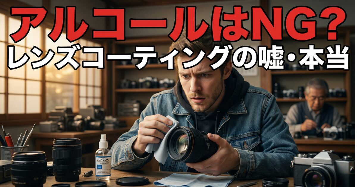 カメラのレンズをアルコールで拭くのは正解か？メーカー推奨と現場の真実