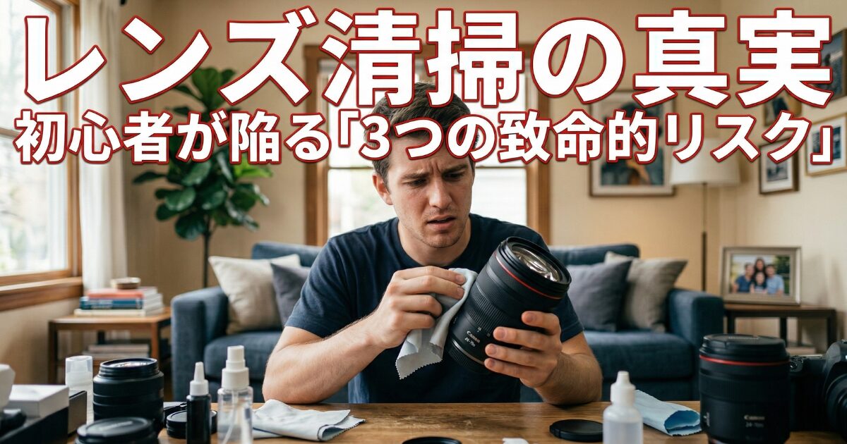 カメラのレンズをアルコールで拭く際の3つの真のリスクは化学反応ではない