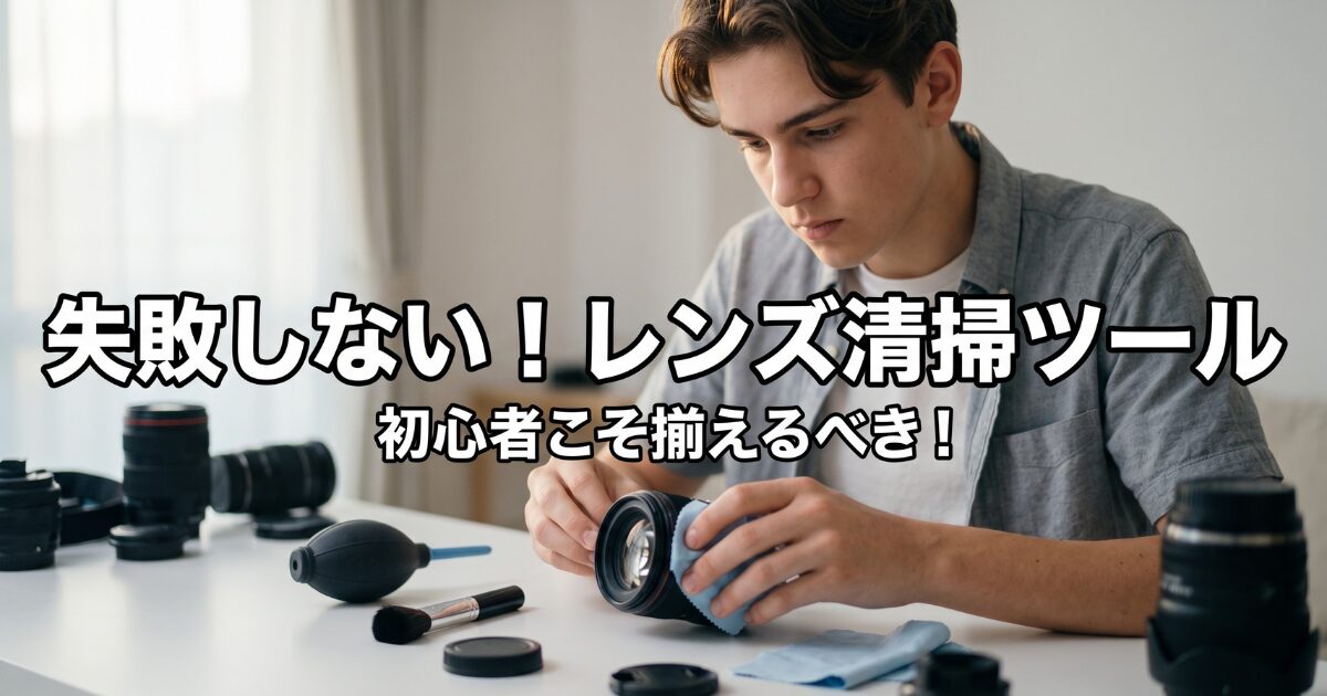 初心者が準備すべき4つのレンズ清掃道具と選び方のポイント