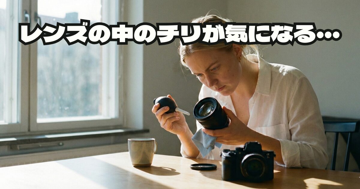 カメラレンズのチリは写らない？影響の真実と除去費用の判断基準