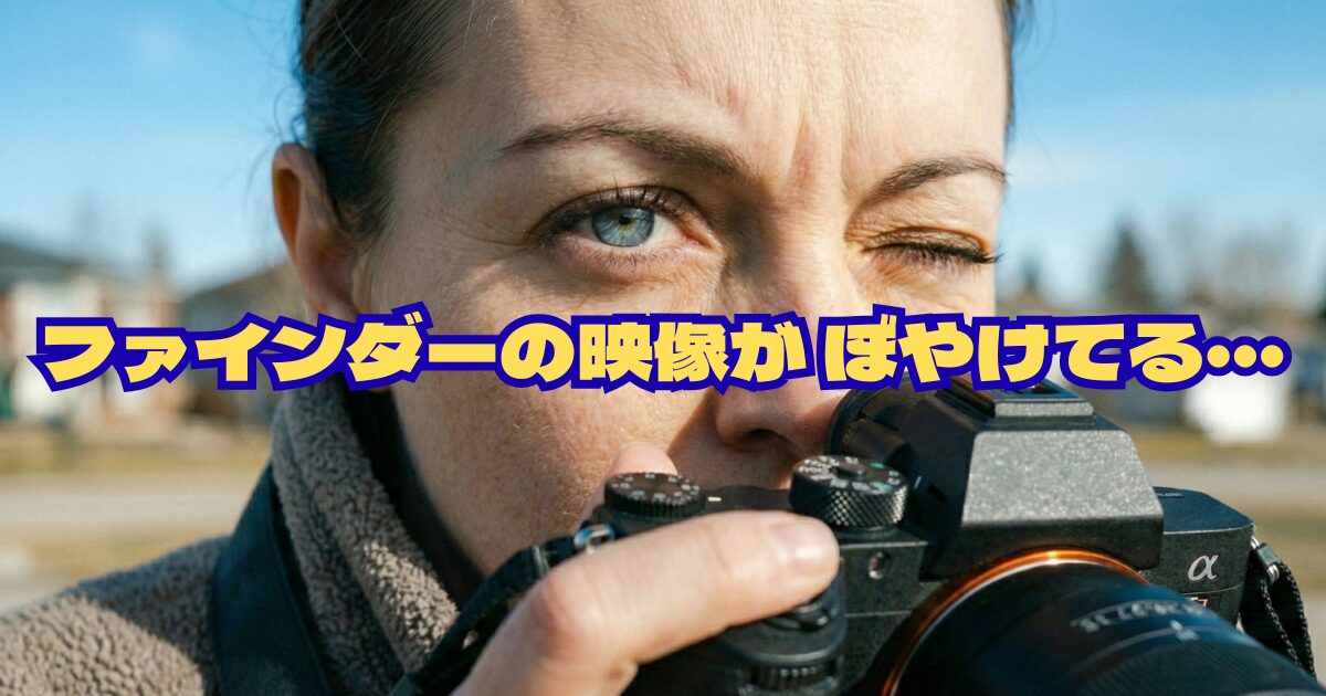 ミラーレスのファインダーが視力で見にくい？劇的改善7つの設定