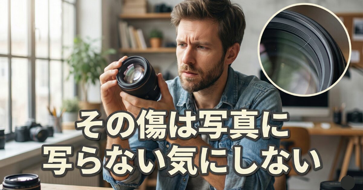 カメラレンズの傷は気にしない？写らない理由と修理の損益分岐点