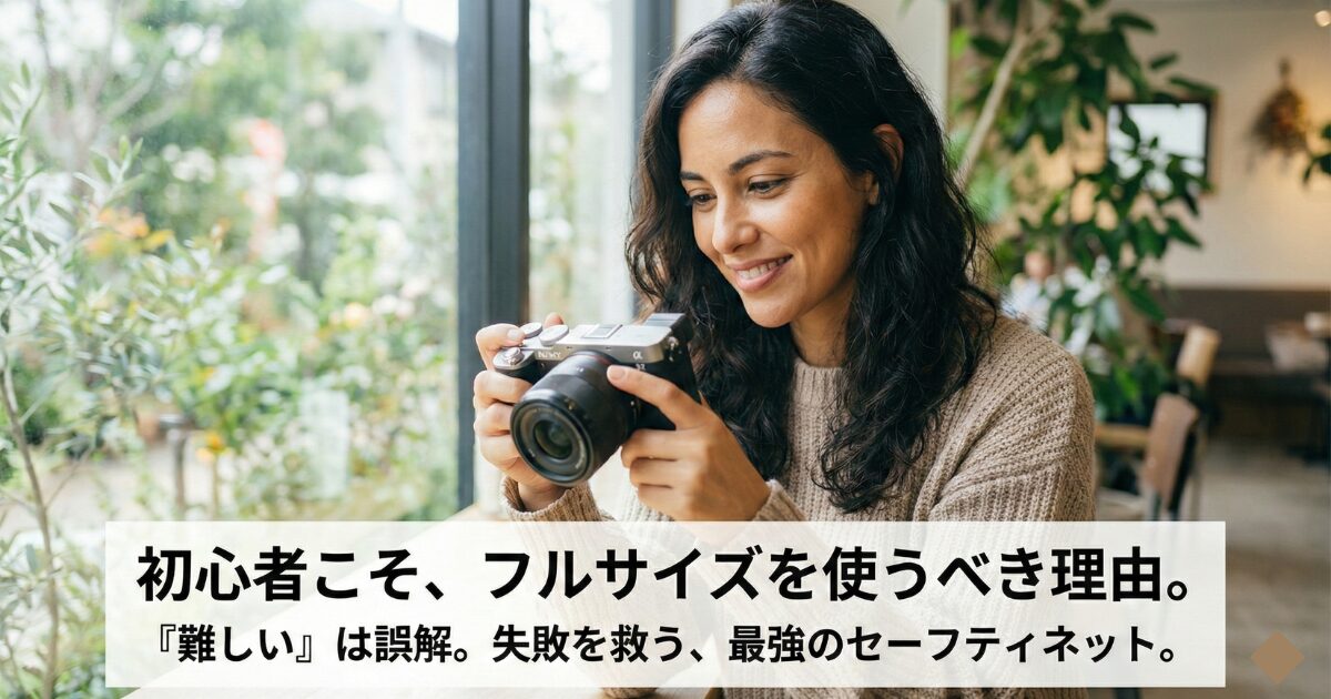 フルサイズの圧倒的な画質が初心者の技術不足を救う！失敗の救済