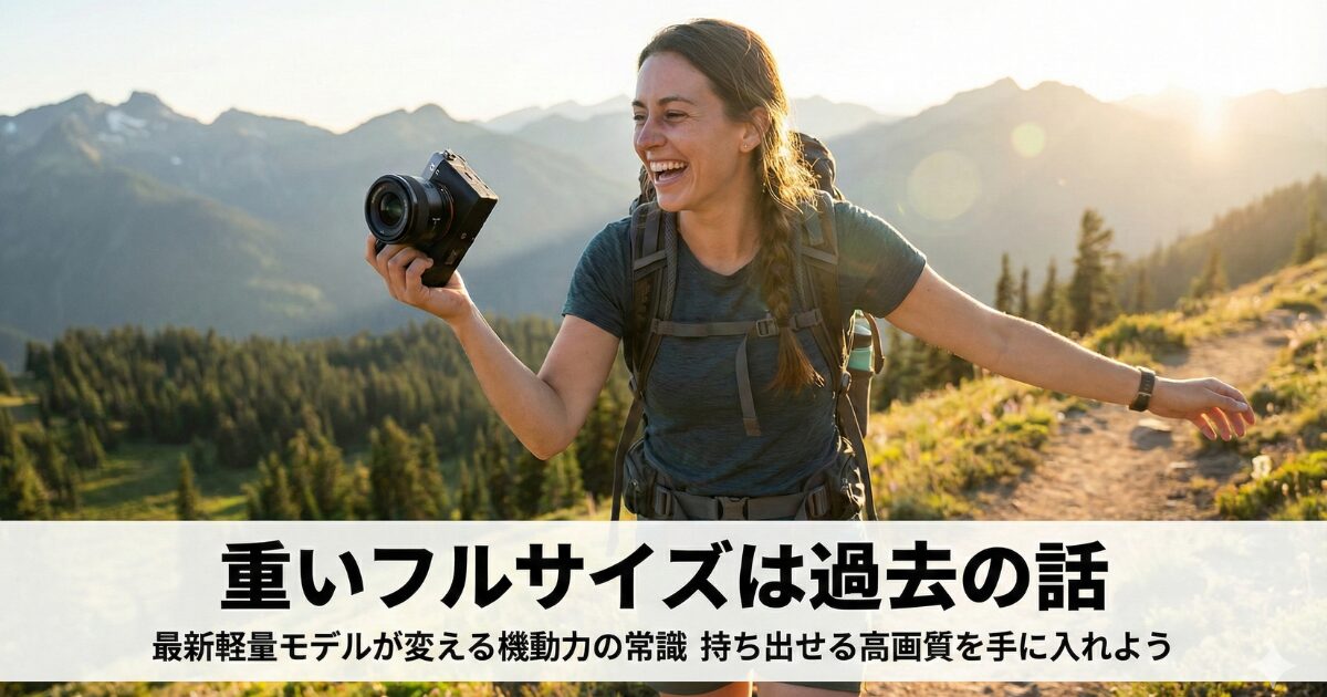重いフルサイズは過去の話！最新軽量モデルが変える機動力の常識